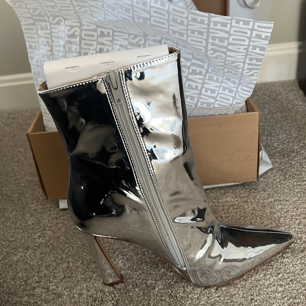 Silver Steve Madden Heels